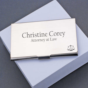Custom Business Card Case for Lawyer – Business Card Cases – Love, Georgie