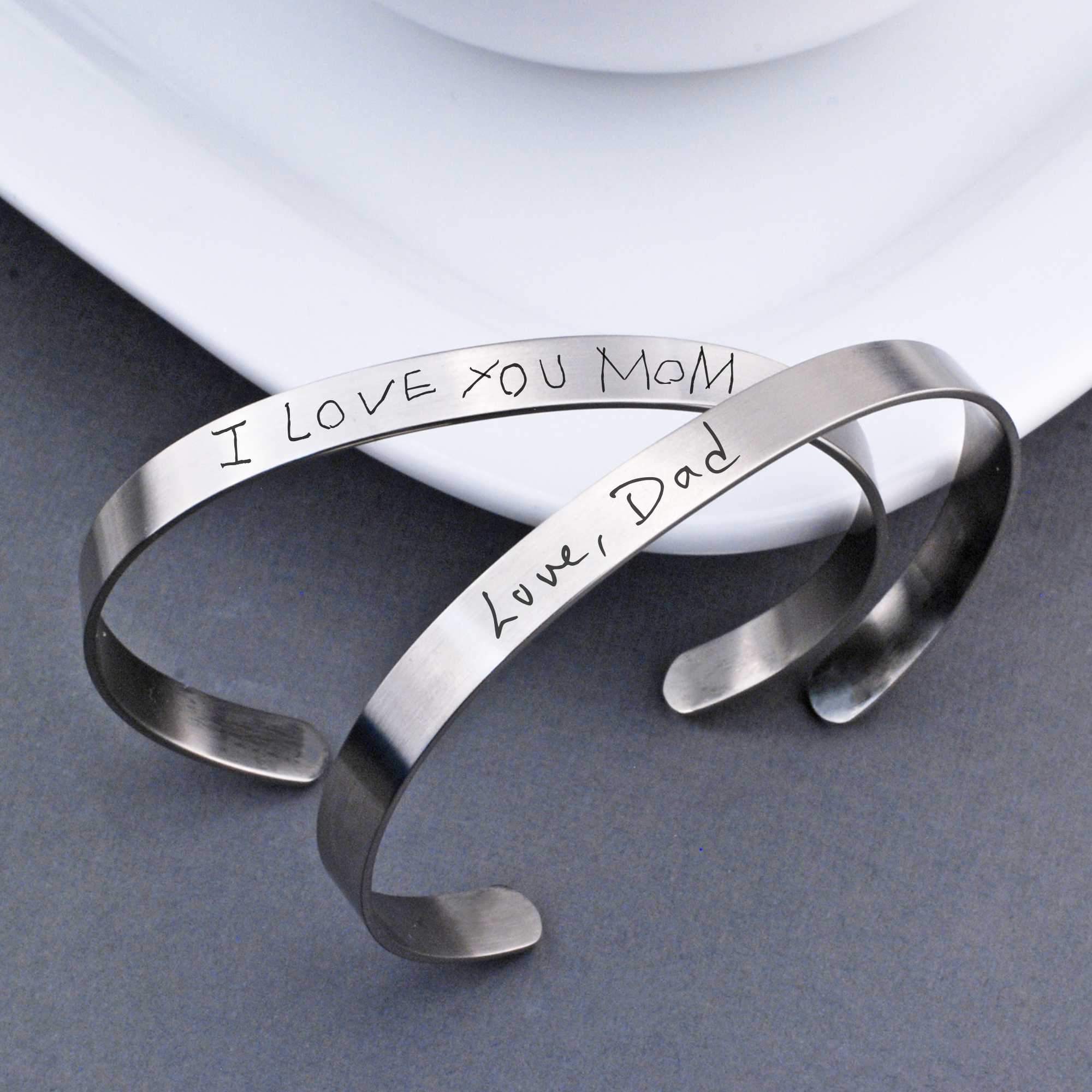 Handwriting Cuff Bracelet – bracelet – Love, Georgie