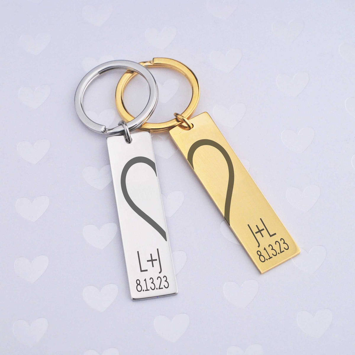 Custom Letter Keychain, Initial Personalized Gifts For Her