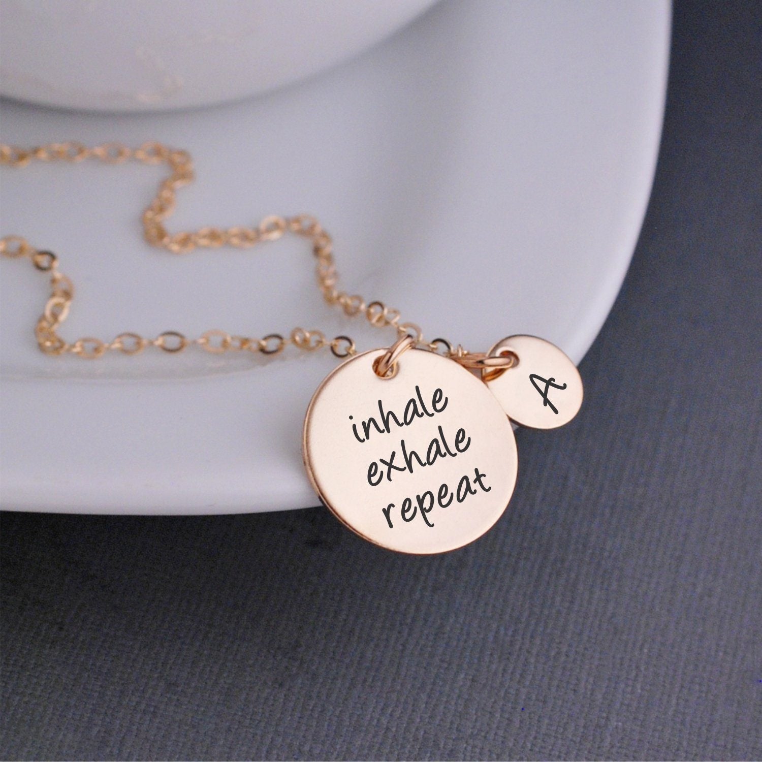 Inhale Exhale Repeat Necklace – Necklace – georgiedesigns
