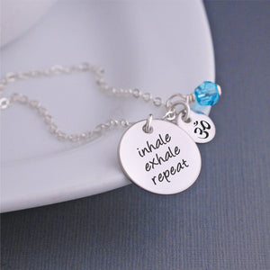 Inhale Exhale Repeat Necklace – Necklace – georgiedesigns