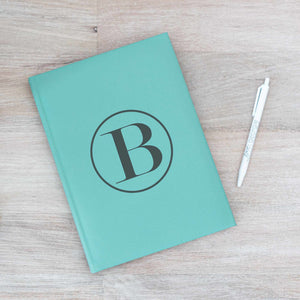 Vegan Leather Sketchbook with Initial
