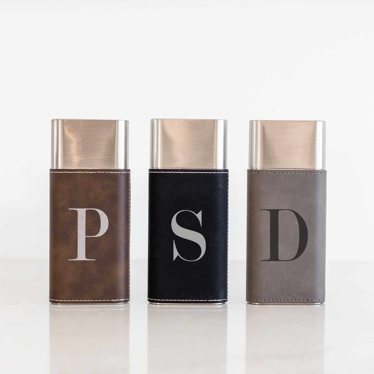 Personalized Cigar Case with Cutter - Initial