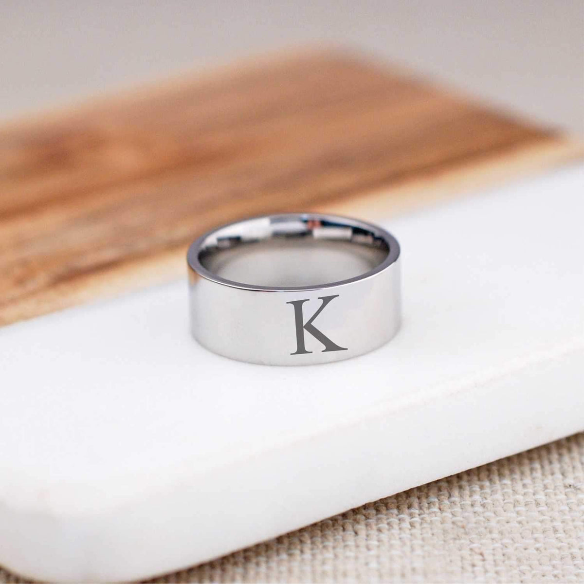 Initial Ring - 8mm – Ring – Love, Georgie