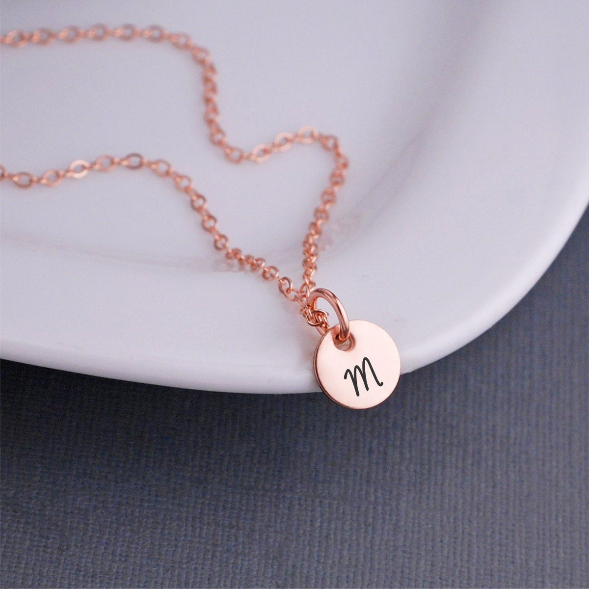 Engraved Initial Necklace – Necklace – Love, Georgie