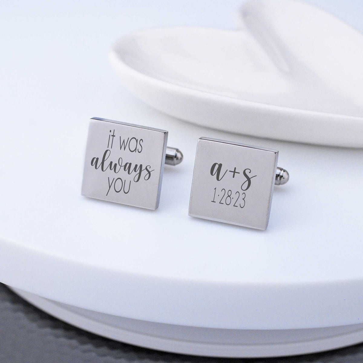 It Was Always You - Cufflinks for Groom