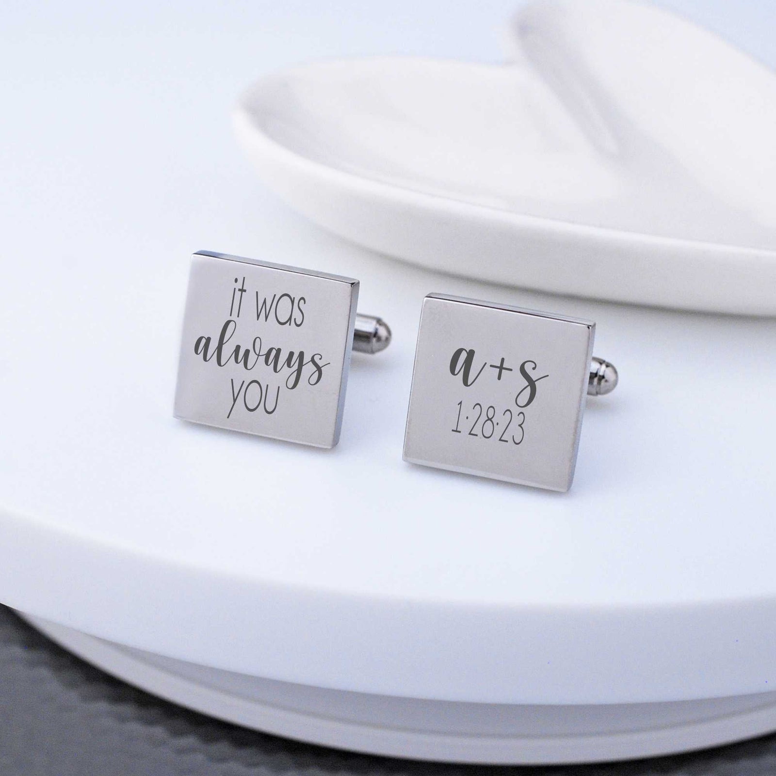 It Was Always You - Cufflinks for Groom