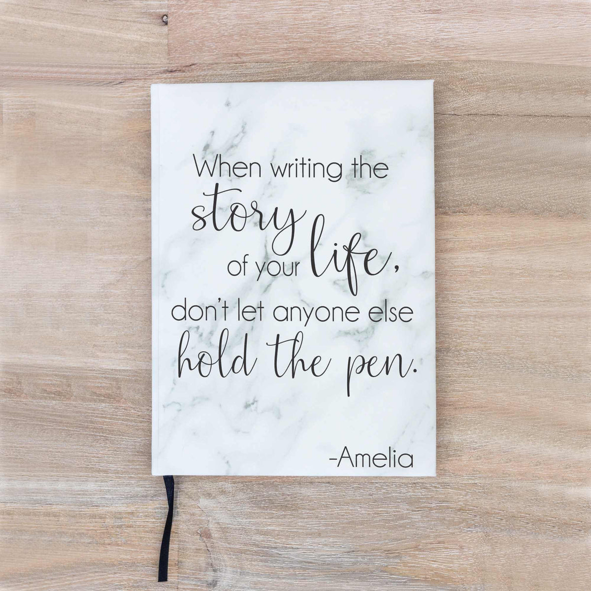 Journal with Name and Quote