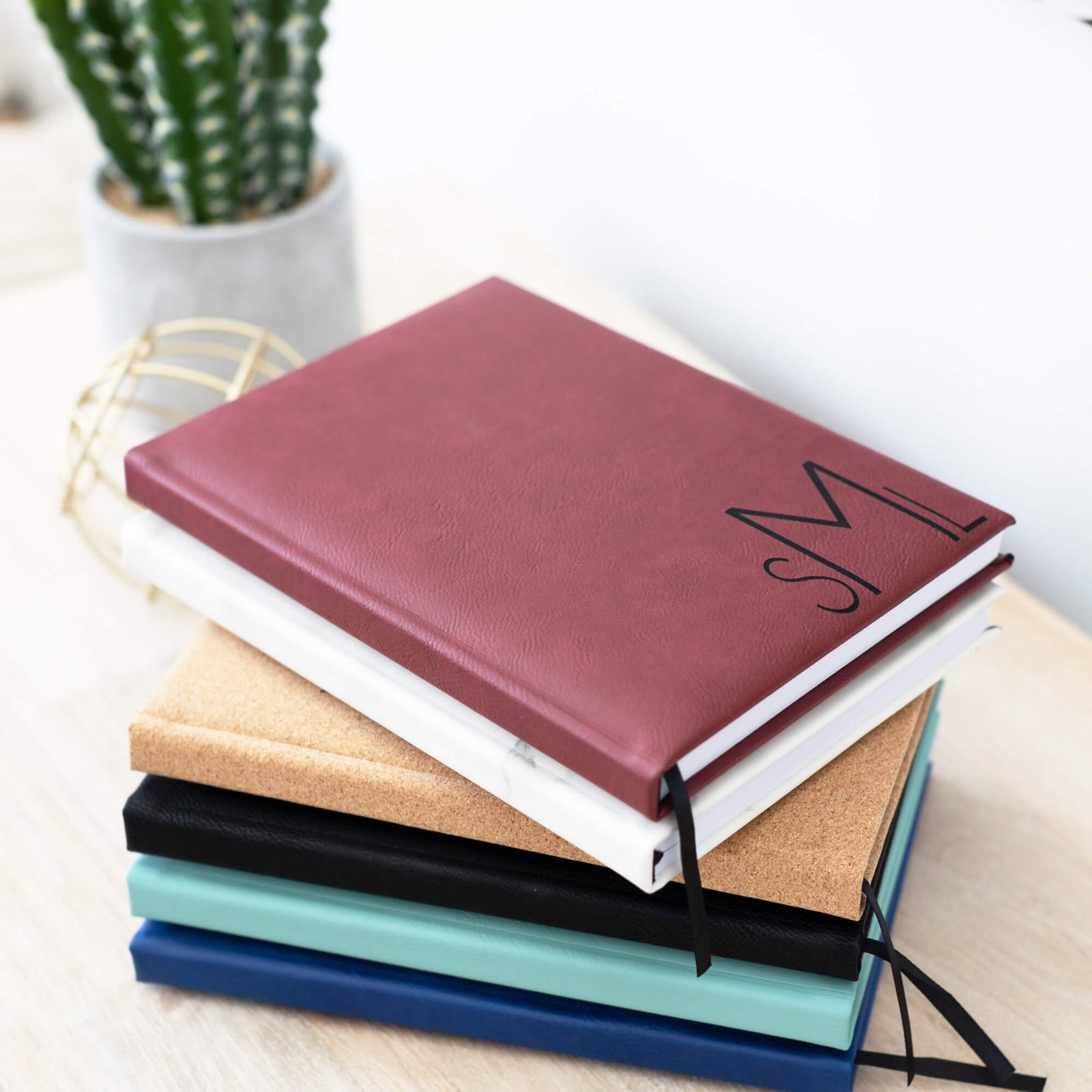 Sketchbook with Monogram - Vegan Leather