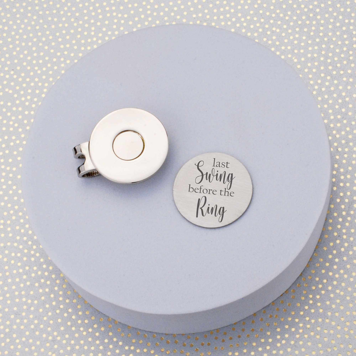 Last Swing Before the Ring - Golf Ball Marker