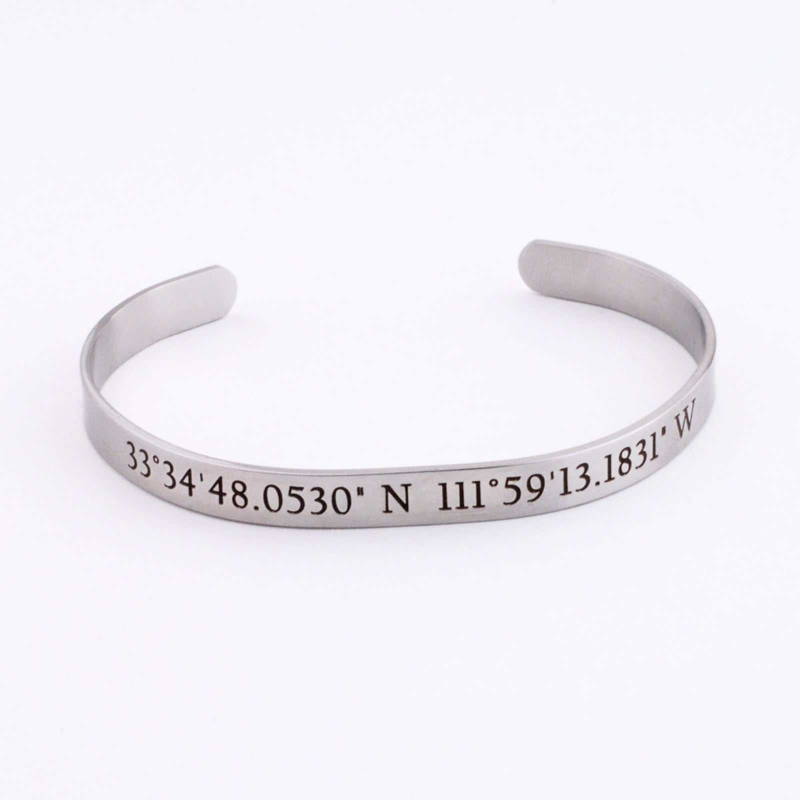 Latitude Longitude Cuff Bracelet – Bracelet – Love, Georgie