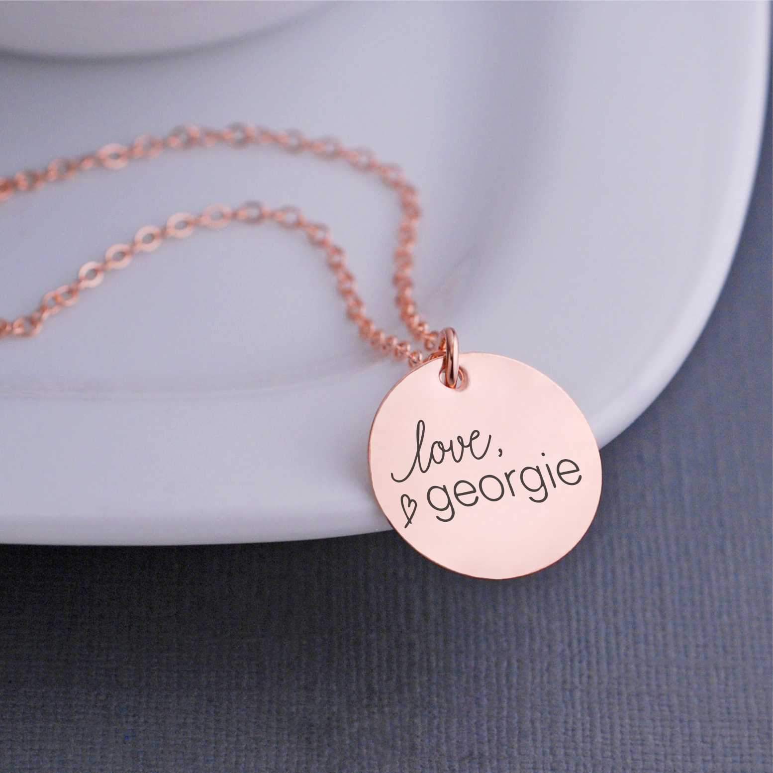 Corporate Logo Necklace – Necklace – Love, Georgie