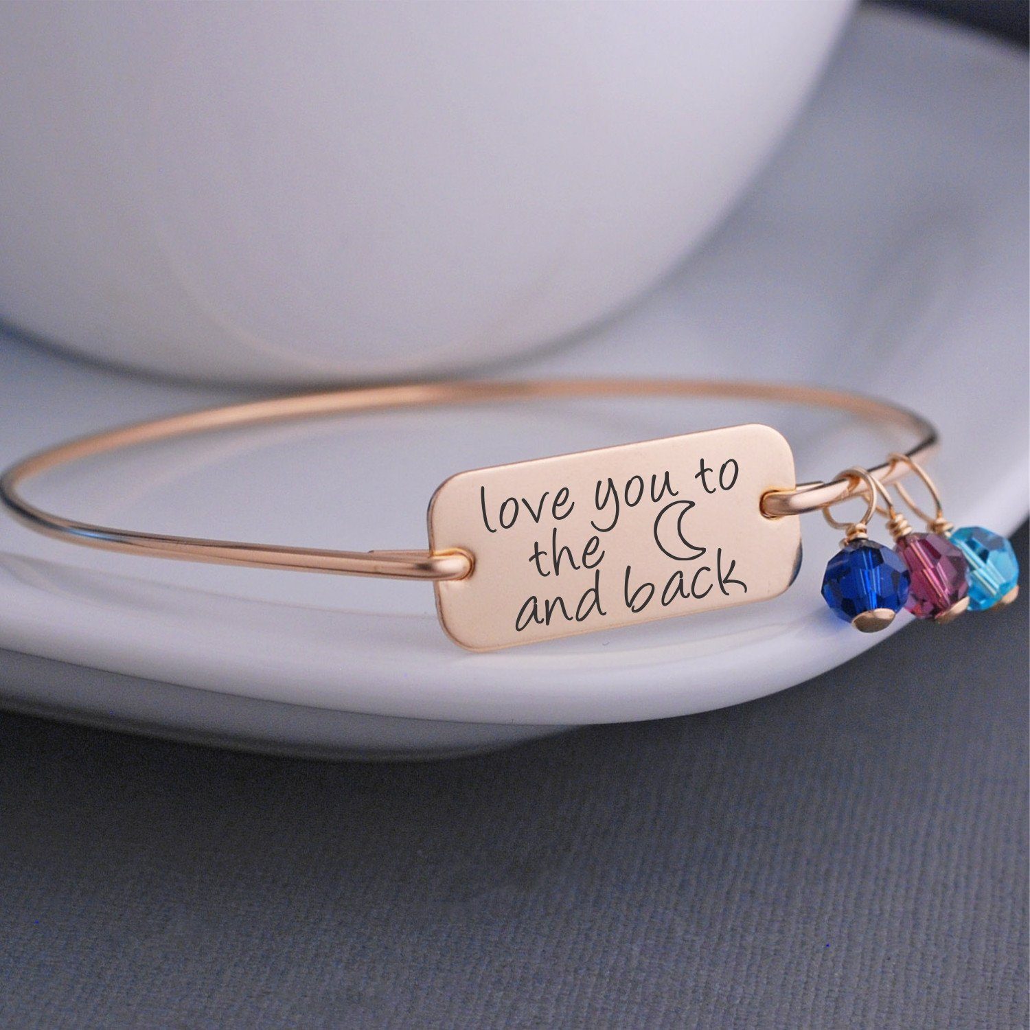 Moon and Back Bangle Bracelet – bracelet – Love, Georgie