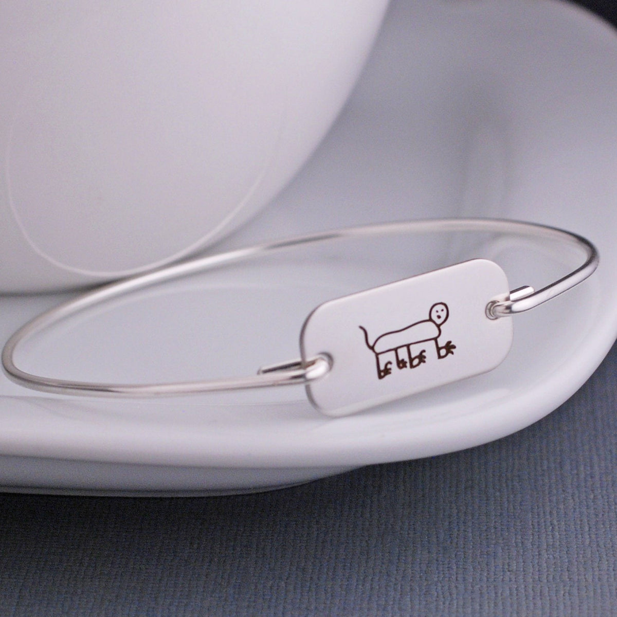 Child's Artwork Bangle Bracelet – bracelet – Love, Georgie