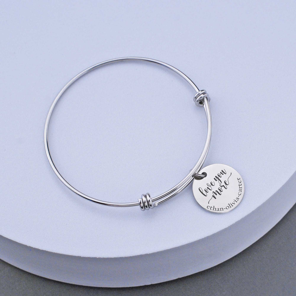Love You More - Adjustable Bangle Bracelet for Mom – Bracelet – Love, Georgie