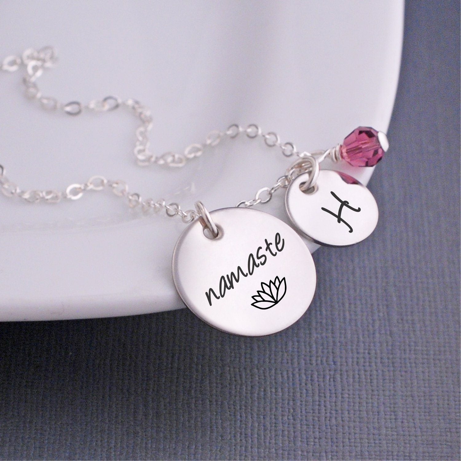 Namaste Lotus Necklace – Necklace – georgiedesigns