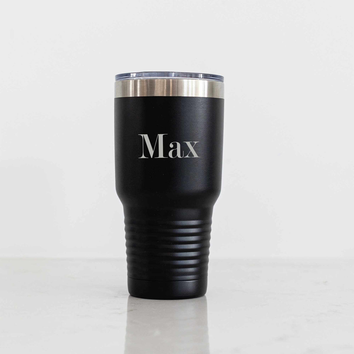 Personalized Stainless Steel Drink Tumbler 30oz - Insulated Black