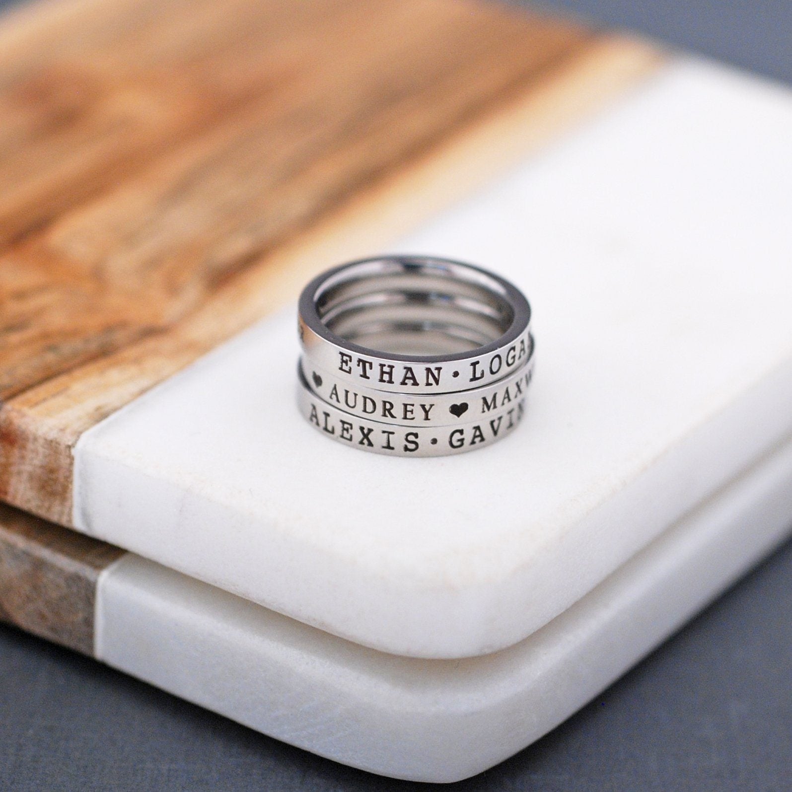 Name Ring - 3mm – Ring – Love, Georgie