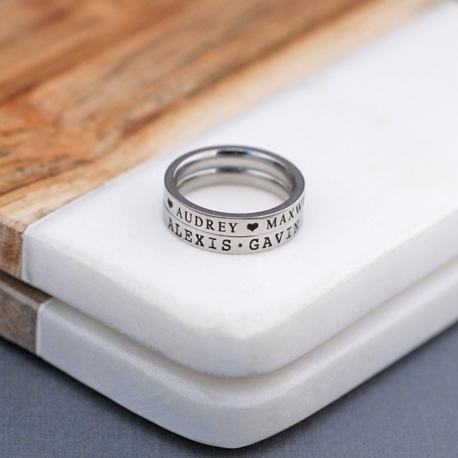 Name Ring - 3mm – Ring – Love, Georgie