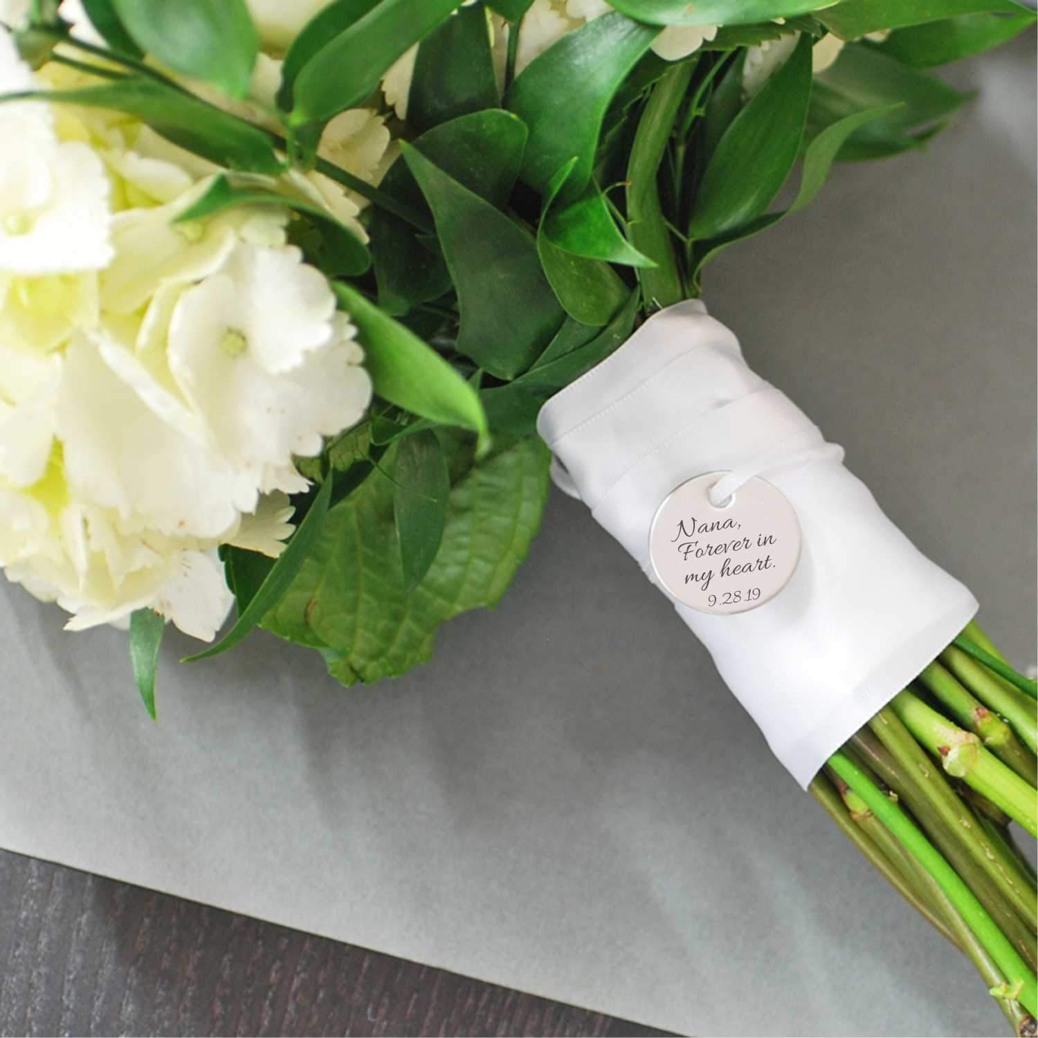 Custom Memorial Wedding Bouquet Charm – Bouquet Charm – Love Georgie