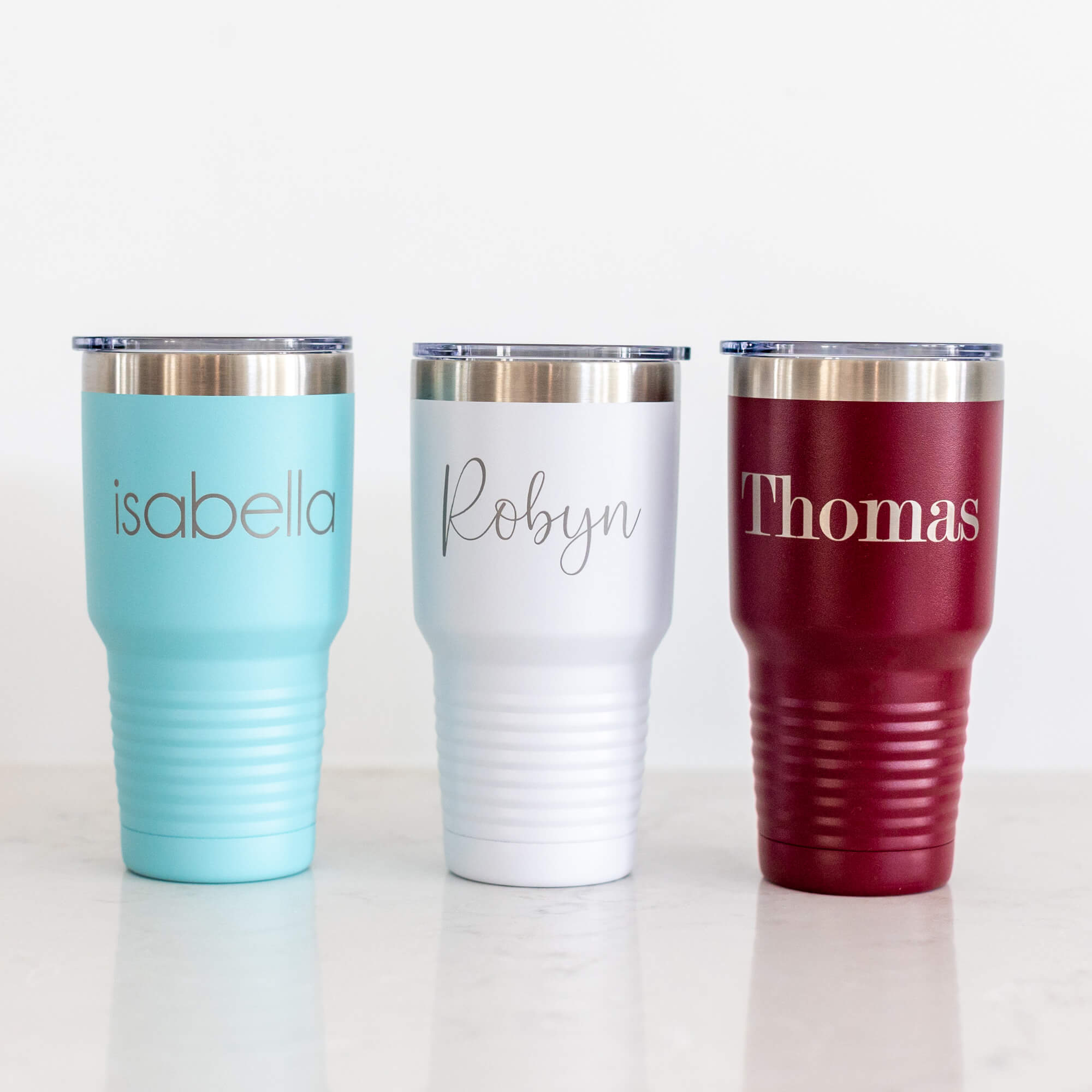 Customized Insulated Tumbler Tumbler Engraved with a Name Love