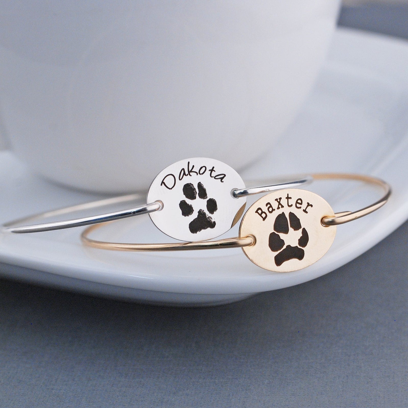 Your Pet's Paw Print Bracelet – bracelet – Love, Georgie