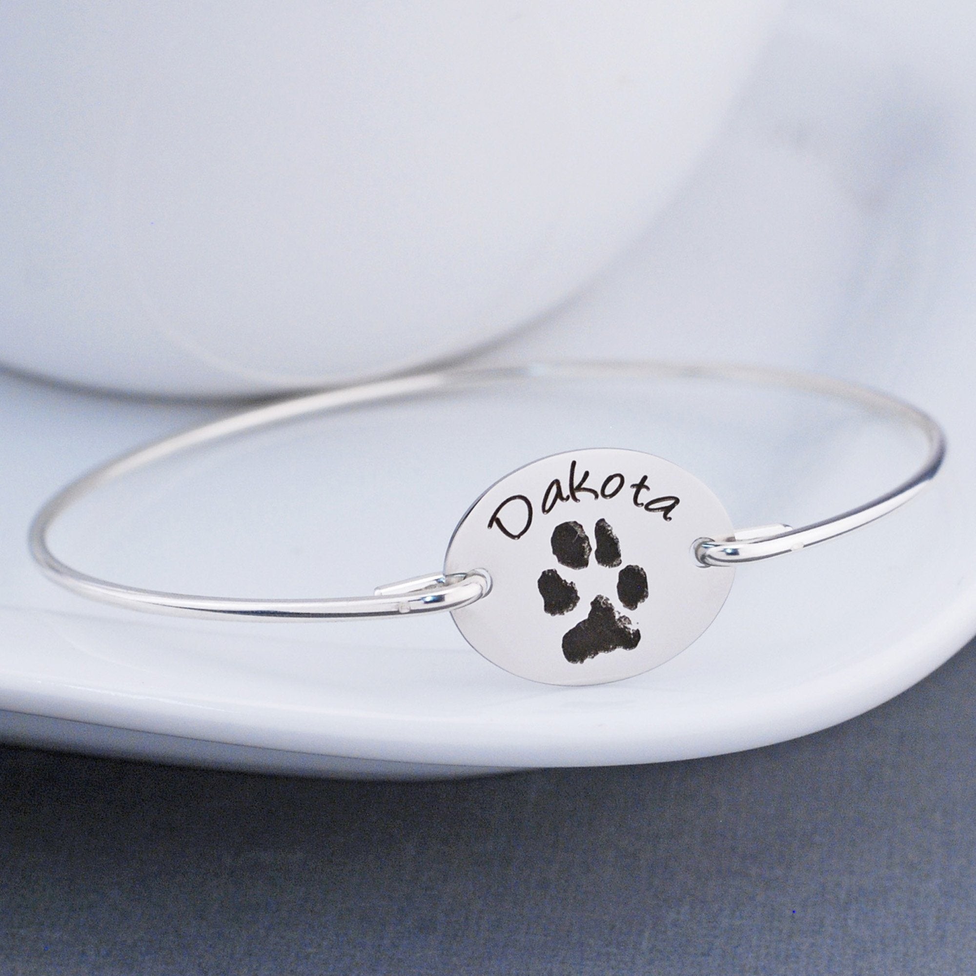 Your Pet's Paw Print Bracelet – bracelet – Love, Georgie