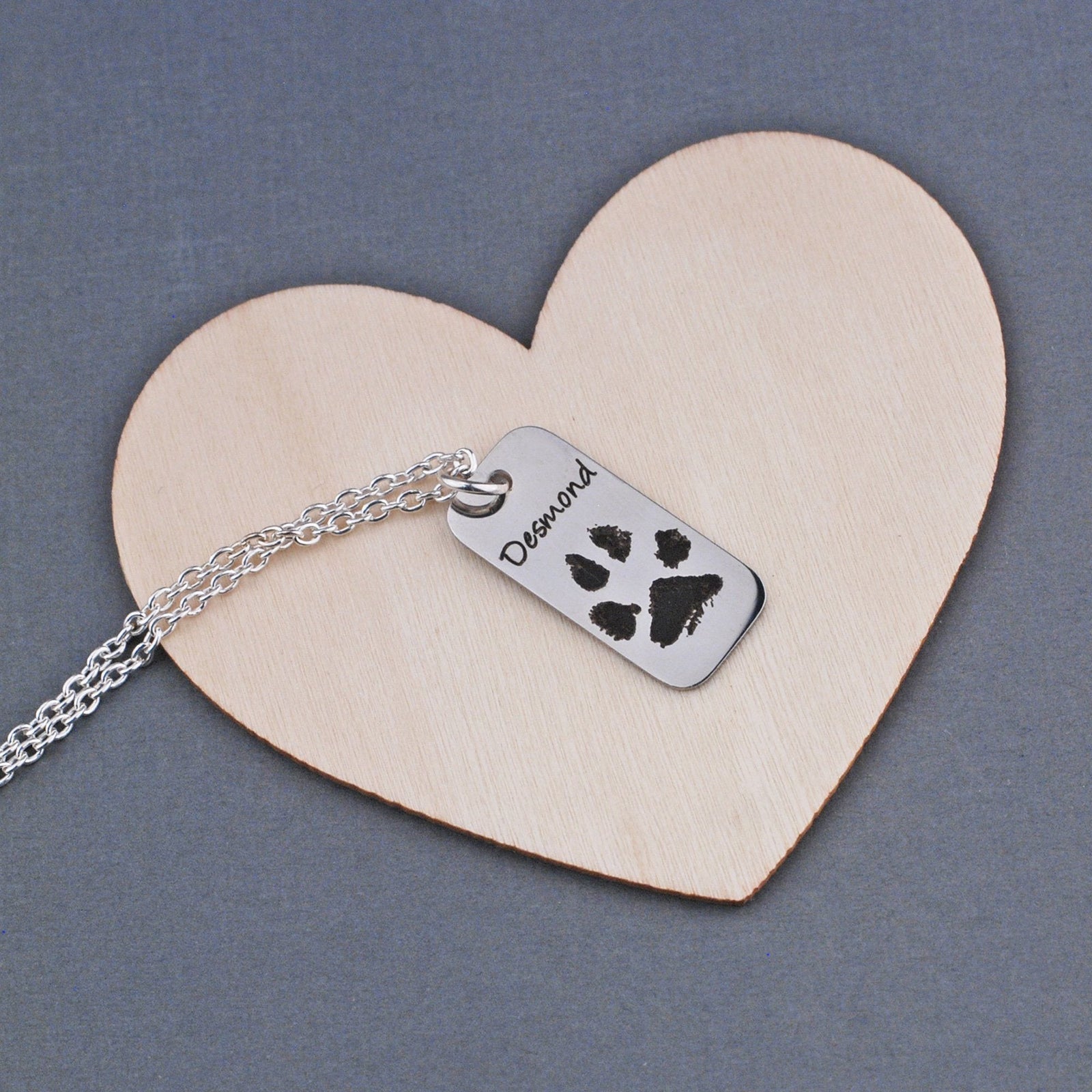 Your Pet's Paw Print Necklace – Necklace – Love, Georgie