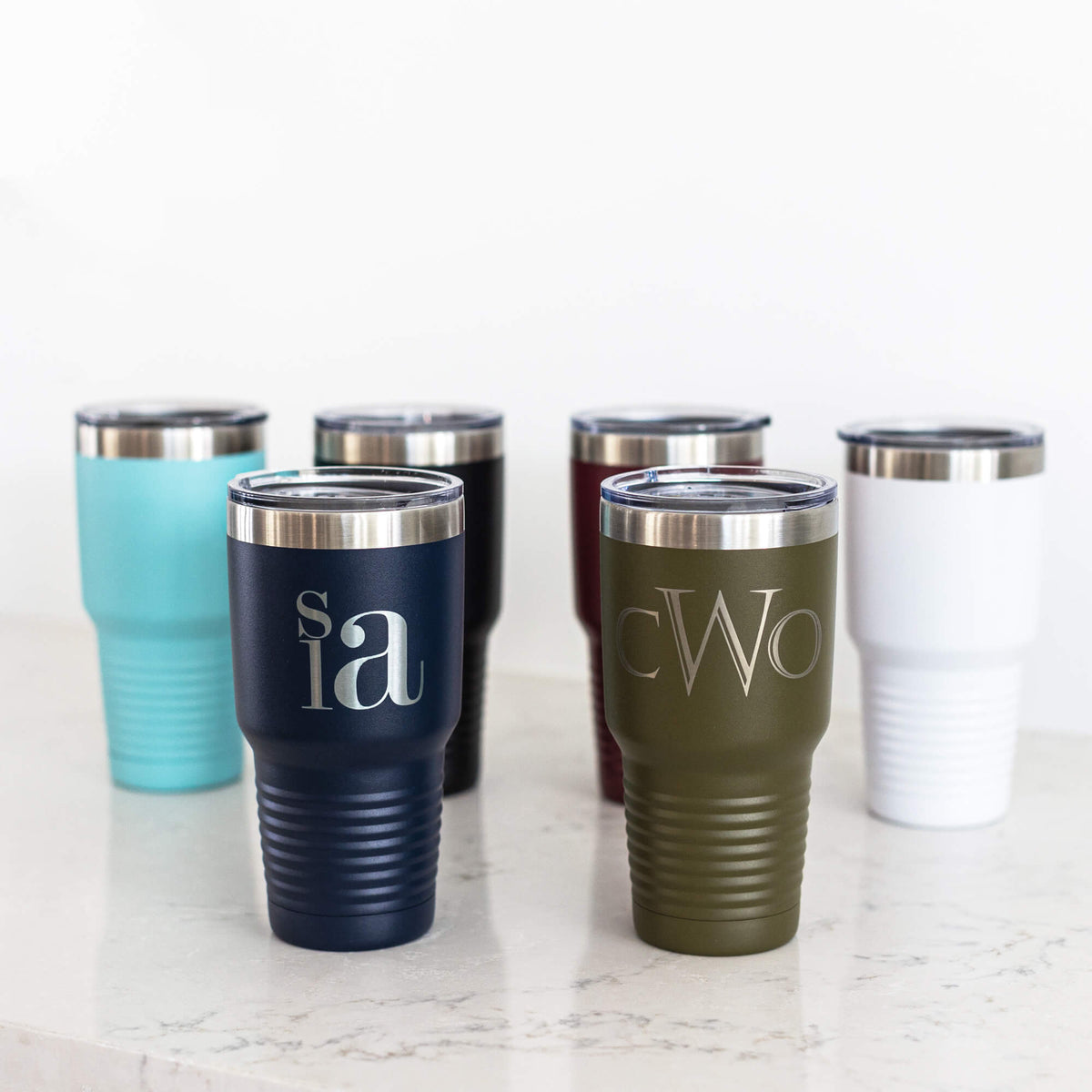 Monogrammed Insulated Ringneck Tumbler - 30 oz.