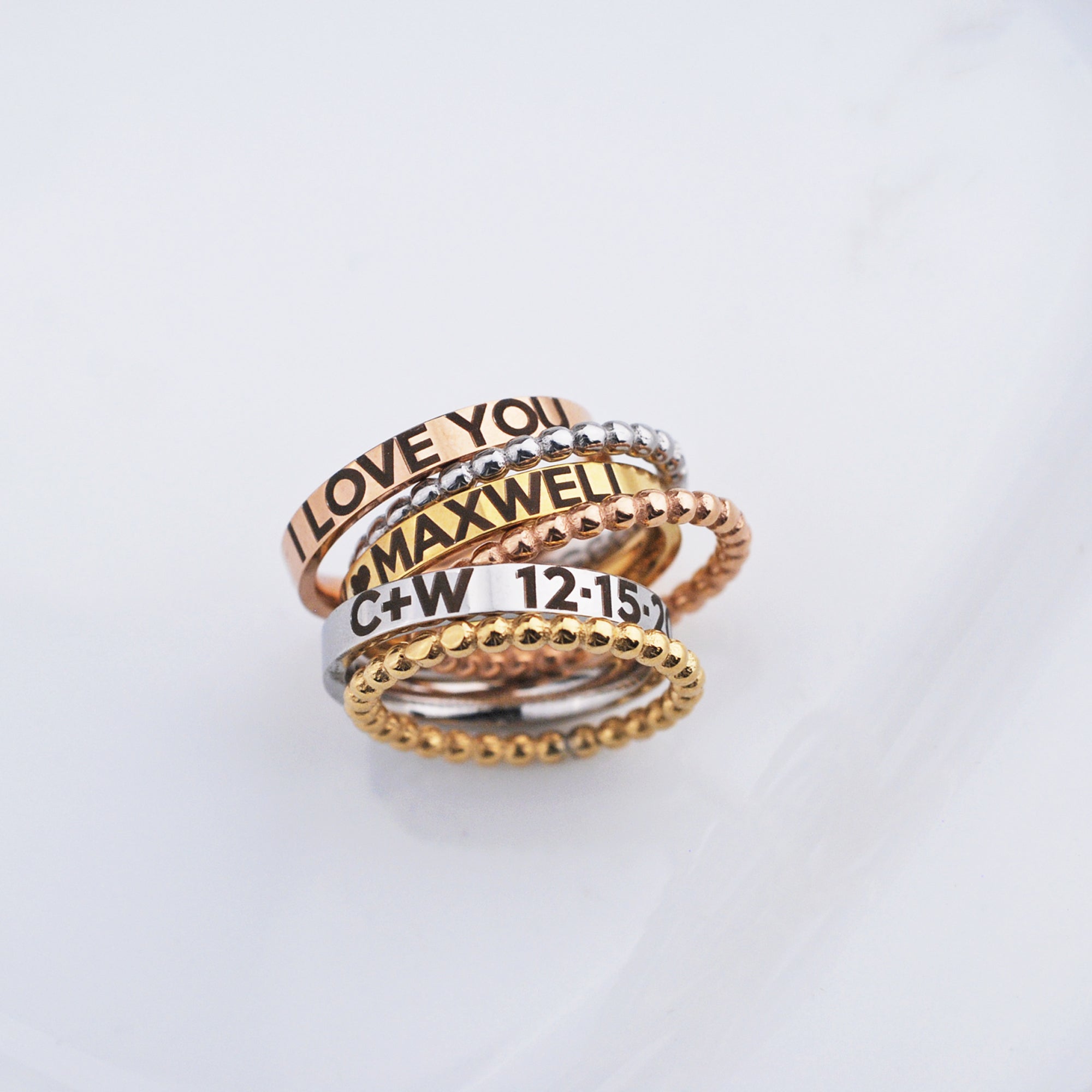 Stackable Rings - Design Your Own Set – Ring – Love, Georgie