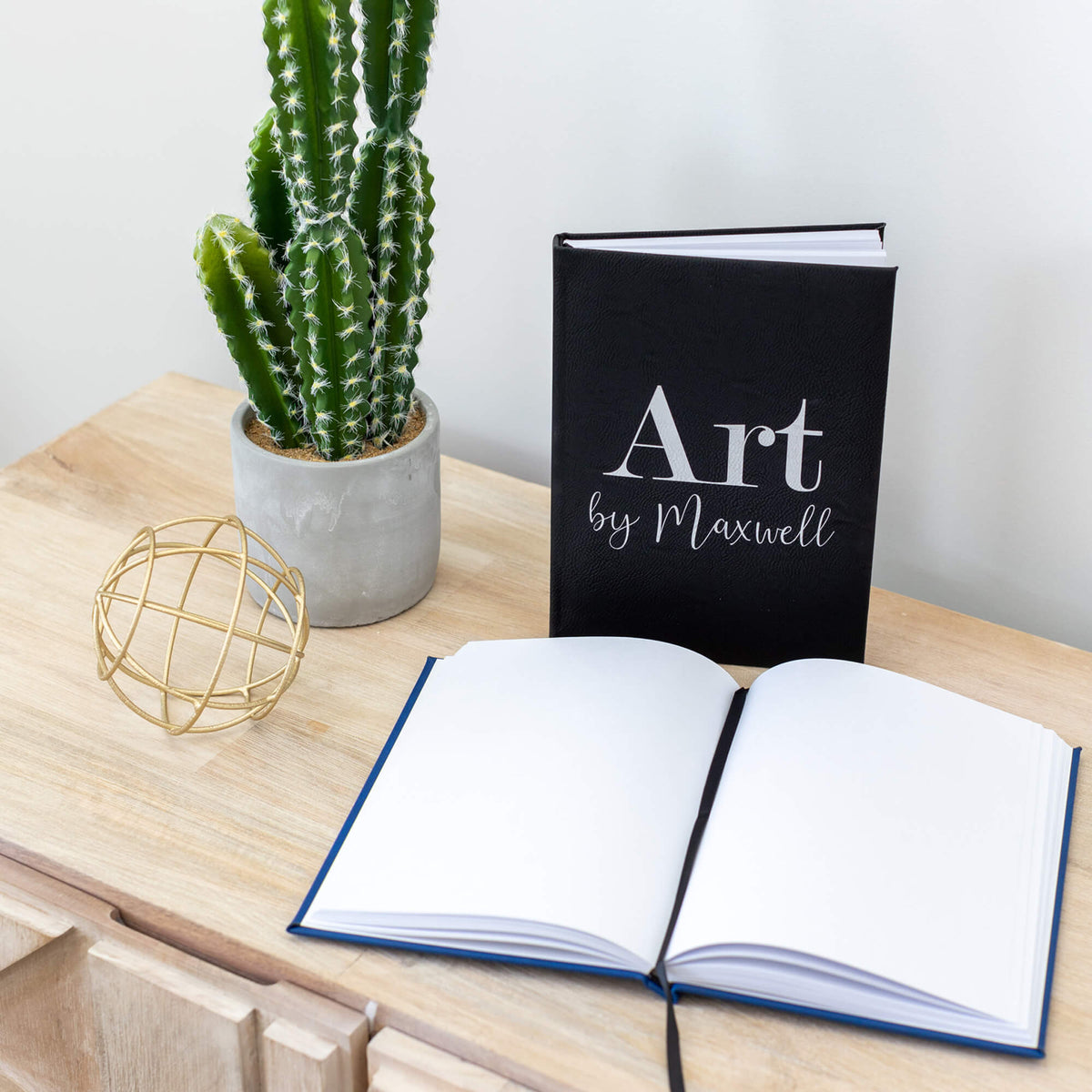 Art by [Name] - Vegan Leather Sketchbook