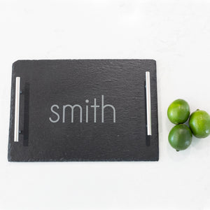 Personalized Slate Serving Tray - 10 x 13.75 inches