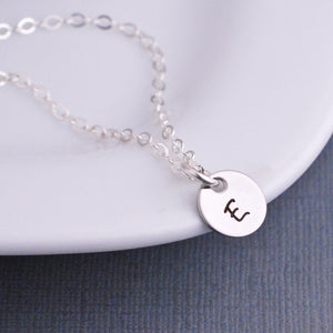 Engraved Initial Necklace – Necklace – Love, Georgie