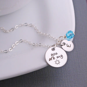 You Are My Sunshine Necklace – Necklace – georgiedesigns