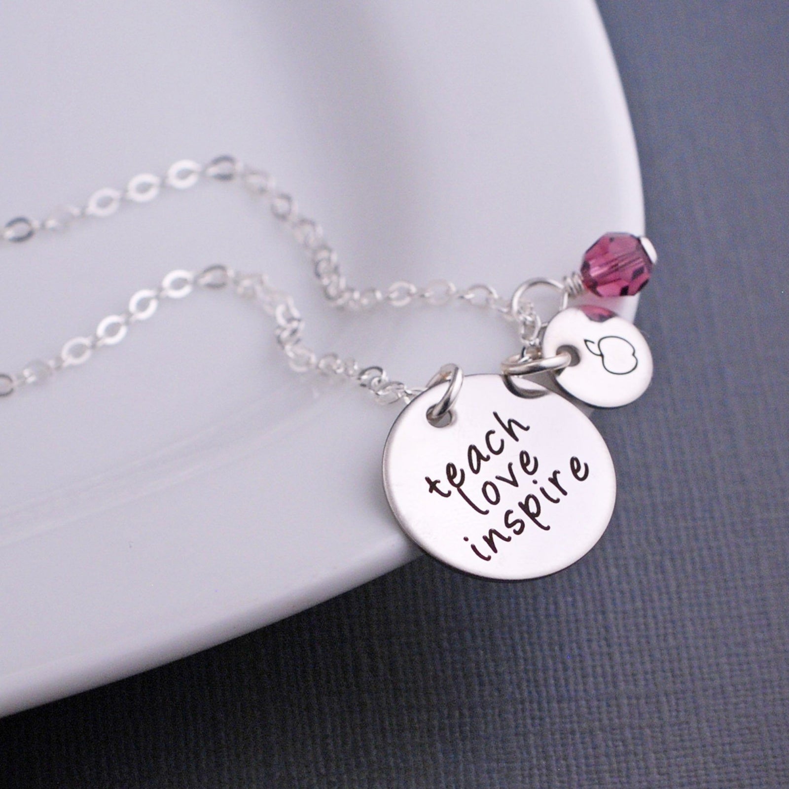 Teach Love Inspire Necklace – Necklace – georgiedesigns