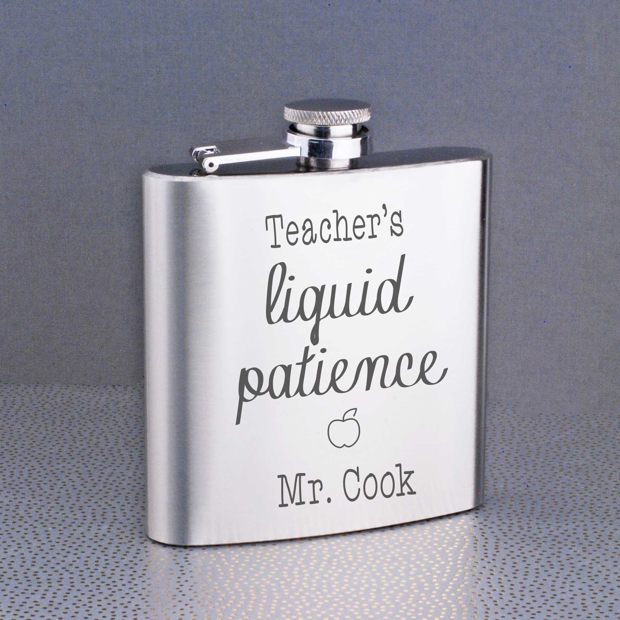 Steel Flask - Teacher's Liquid Patience – Flask – Love, Georgie