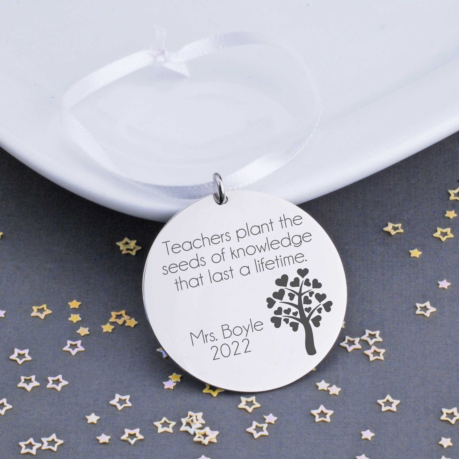 Tree Ornament - Teachers Plant the Seeds of Knowledge – Ornament – Love, Georgie