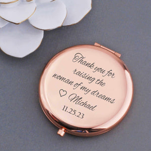 Thank You for Raising the Woman of My Dreams - Mother of Bride Compact Mirror
