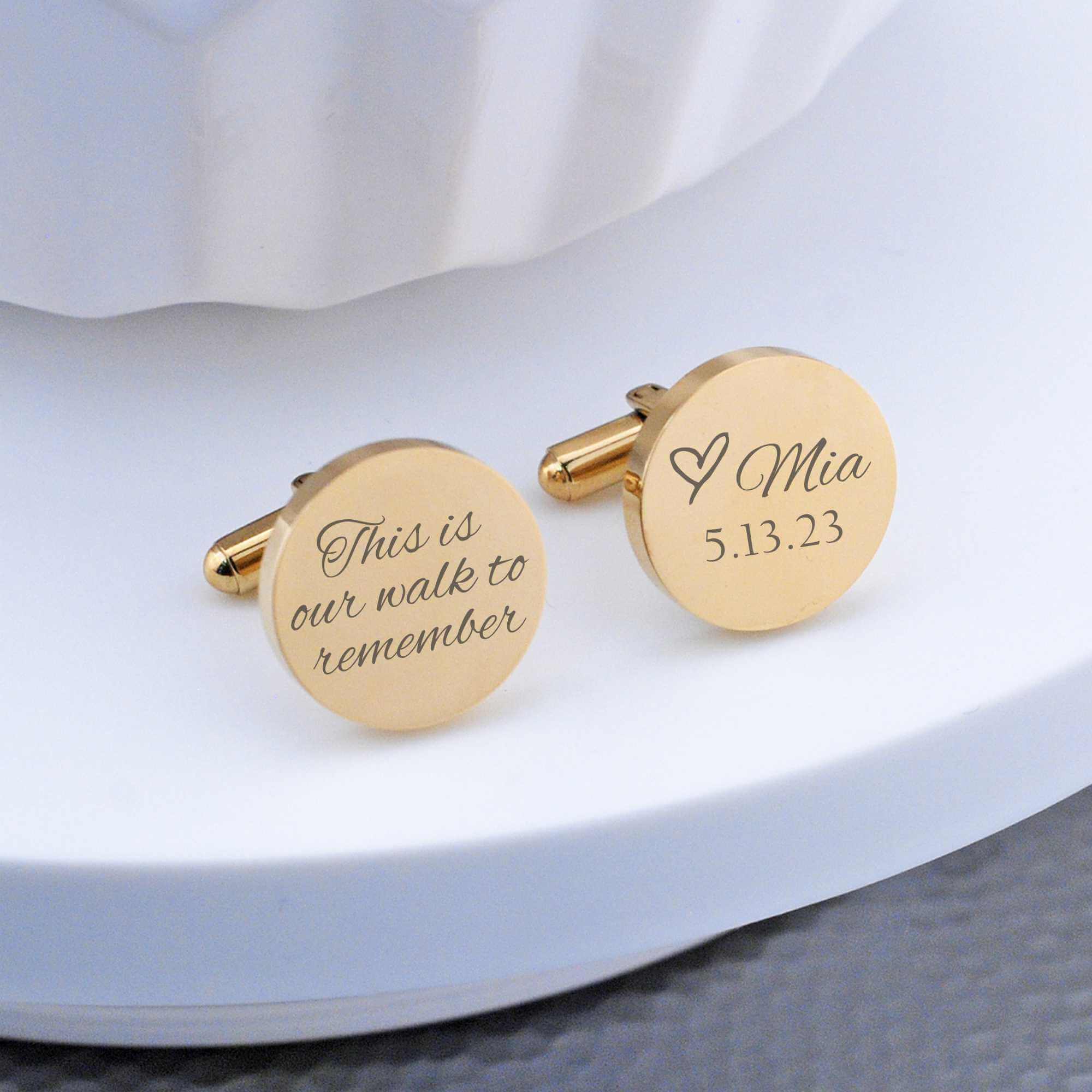 This Is Our Walk to Remember - Father of Bride Cufflinks