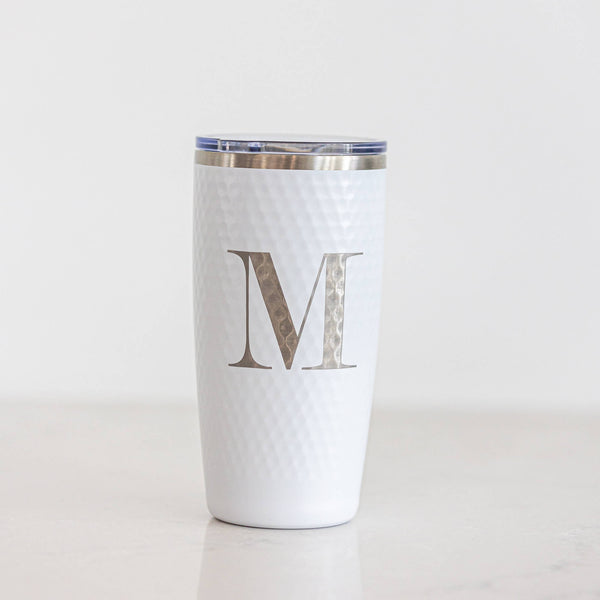 Monogramed Gold Single Initial Acrylic Tumbler – Southern Touch Monograms