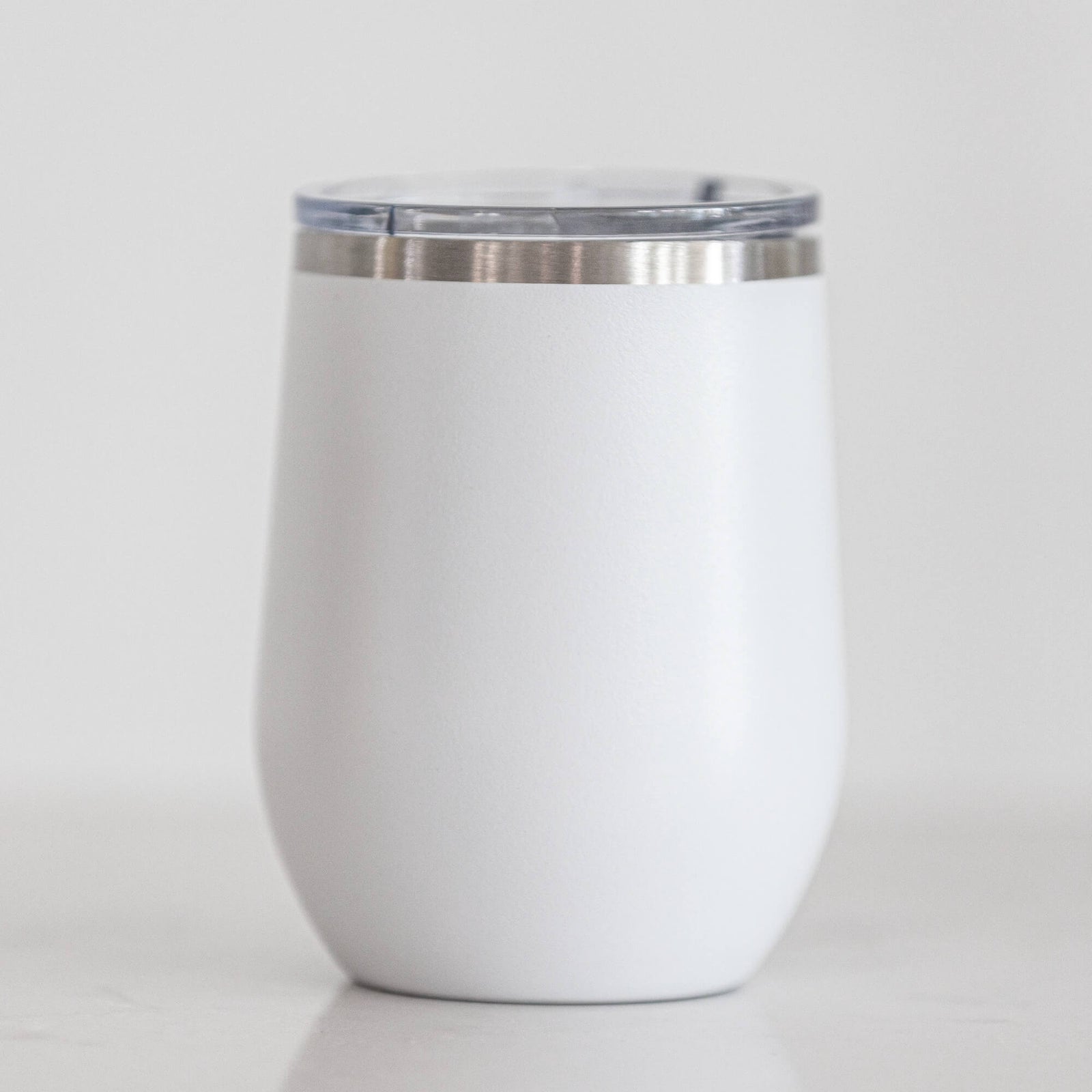 Insulated Wine Tumbler with Initial - 12 oz.