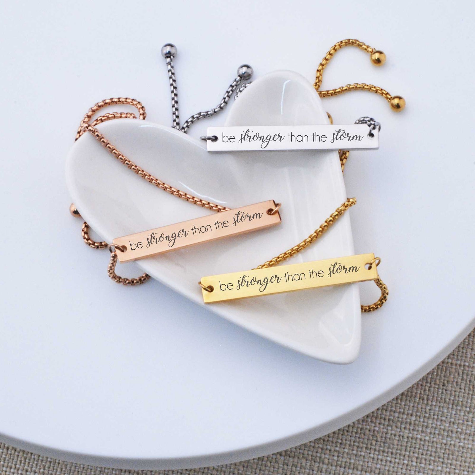 Be Stronger Than the Storm - Adjustable Bracelet – Bracelet – Love, Georgie