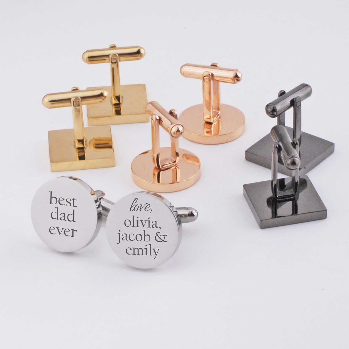 Best Dad Ever Cufflinks – Cufflinks – Love, Georgie