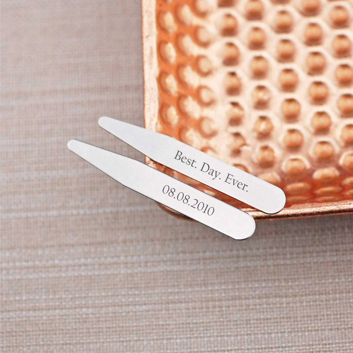 Collar Stays - Best. Day. Ever. Wedding Date – Collar Stays – Love, Georgie