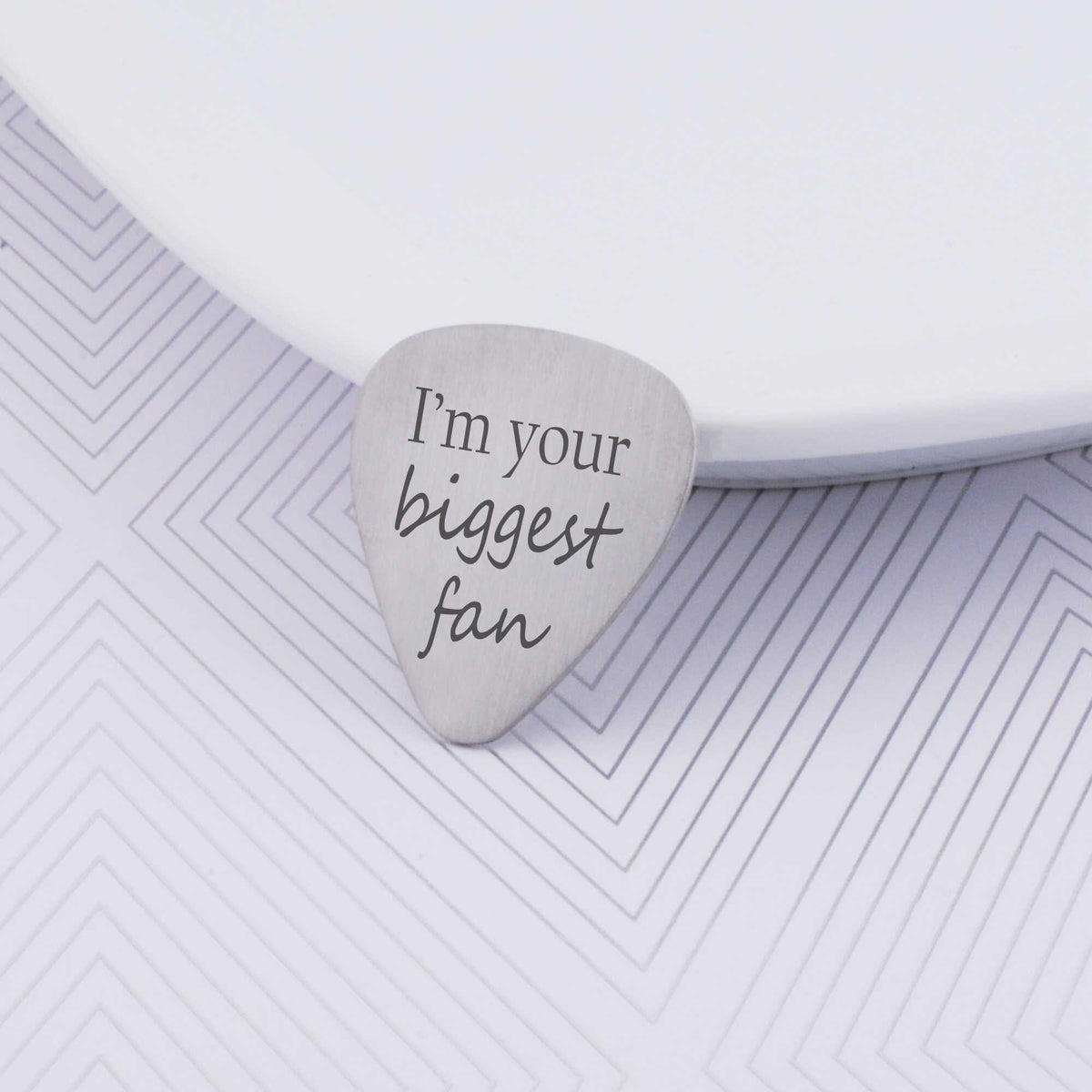 Custom Guitar Pick - 'I'm your biggest fan' – Guitar Pick – Love Georgie