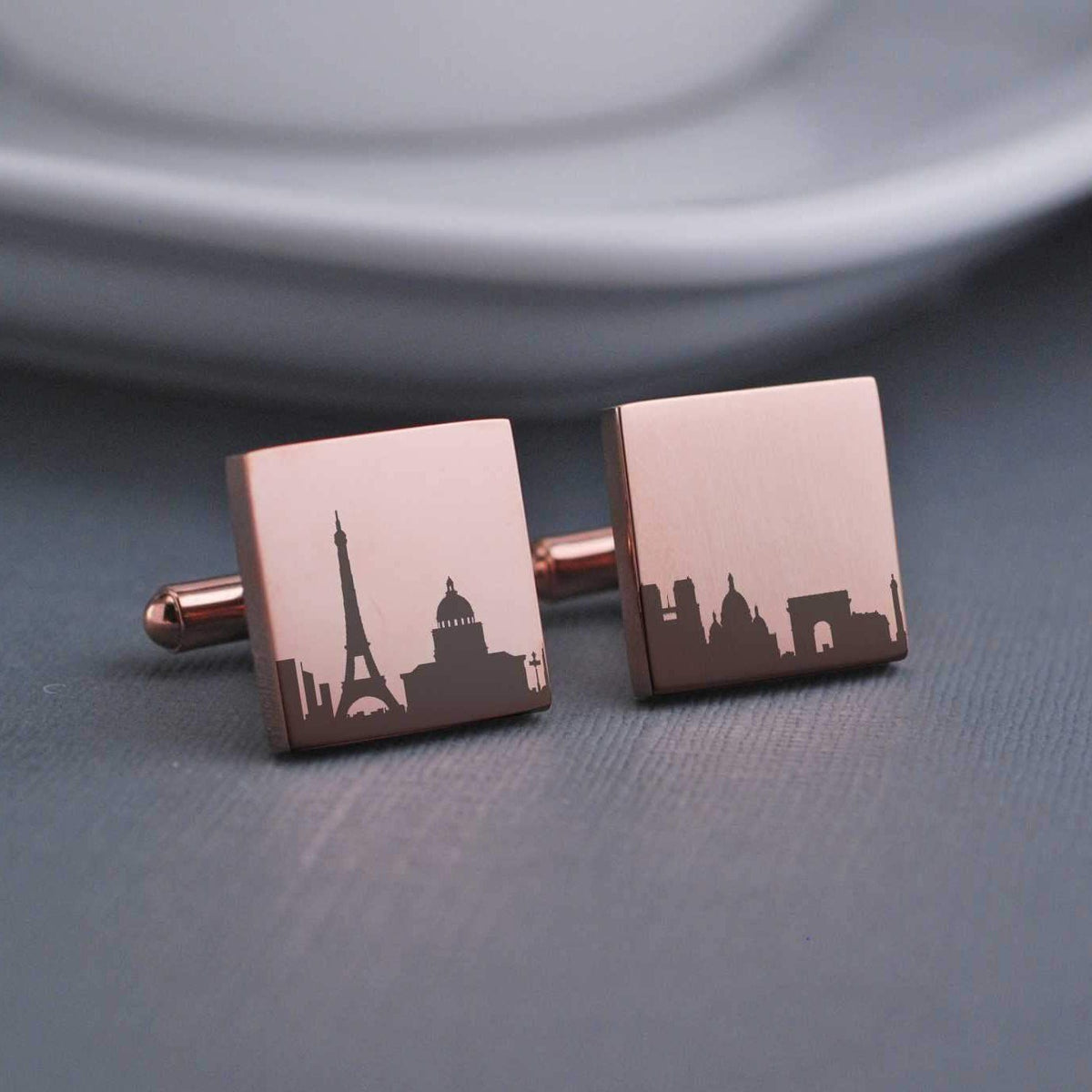 Custom City Skyline Cufflinks – Cuff Links – Love, Georgie
