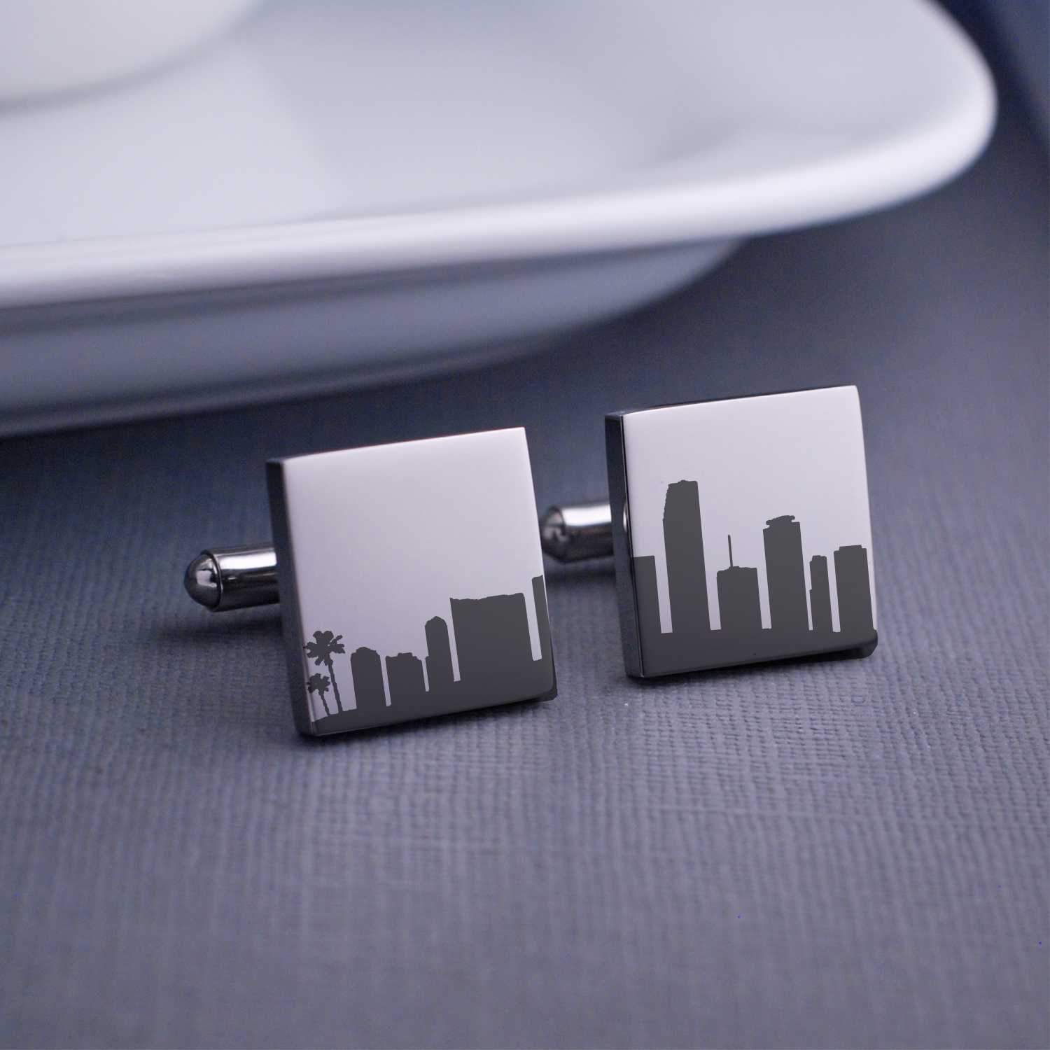 Custom City Skyline Cufflinks – Cuff Links – Love, Georgie