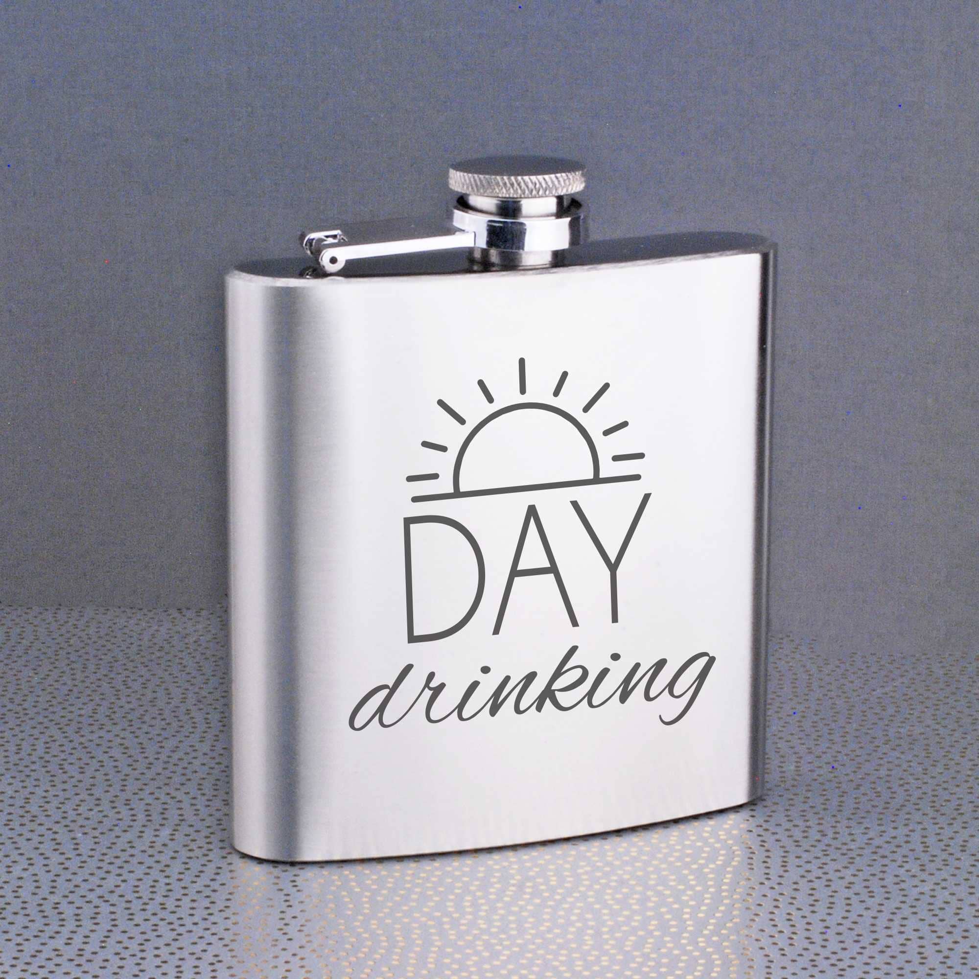 Day Drinking' - Engraved Flask Gift – Flask – Love, Georgie
