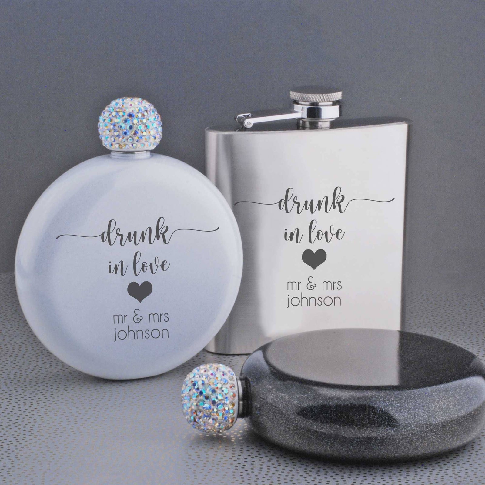 Drunk in Love - Flask Set for Couple – Flask – Love, Georgie