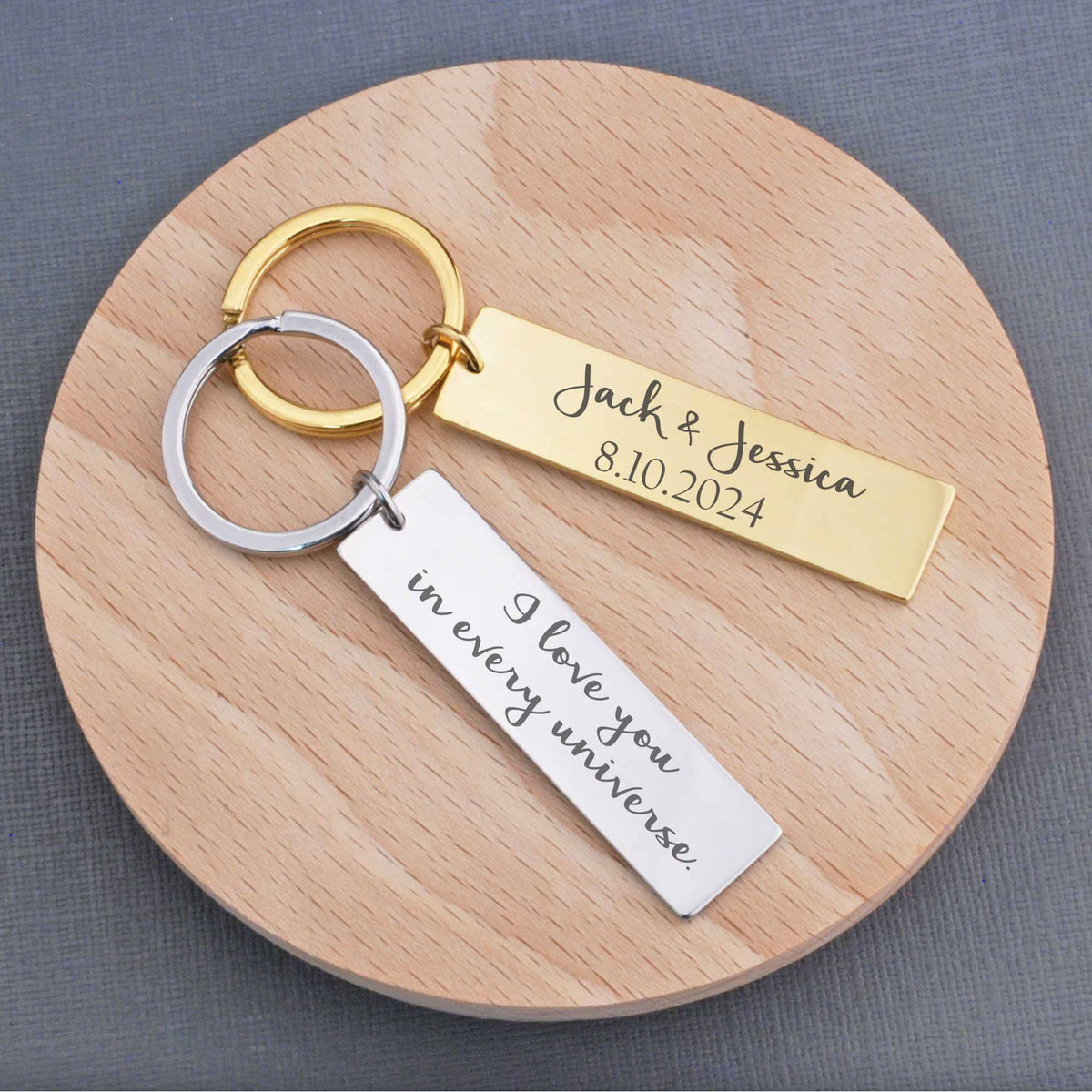 Anniversary Keychain for Husband or Wife – Keychain – Love, Georgie